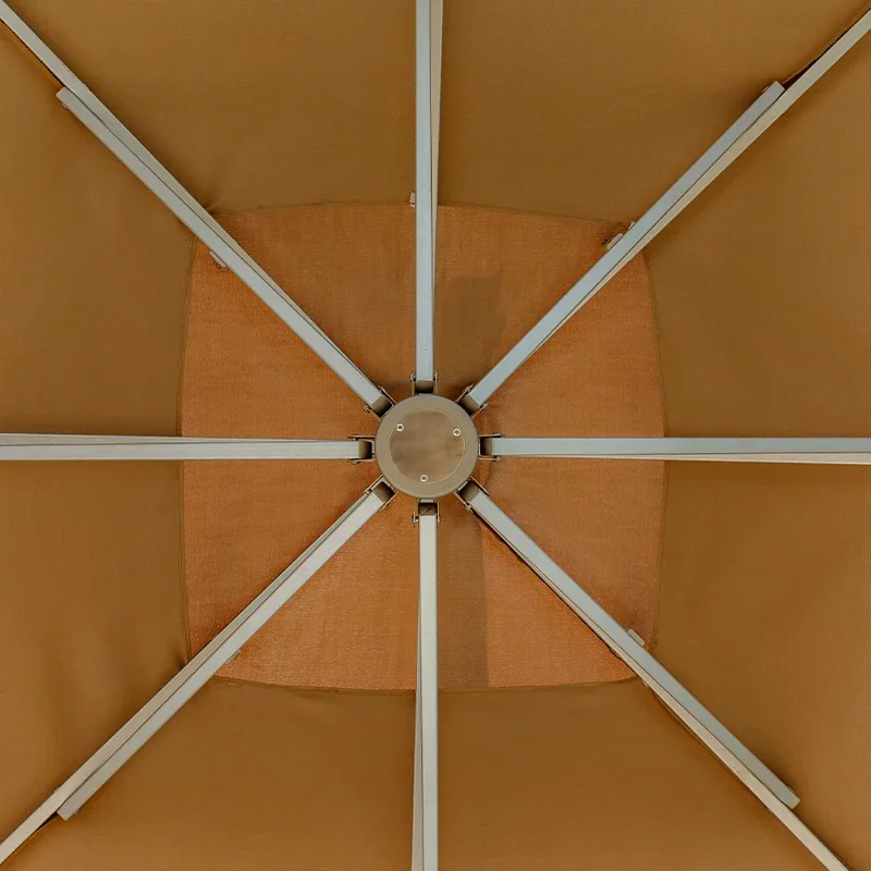 Outdoor hanging waterproof umbrella cantilever garden sandy patio sun canvas cover tent parasol