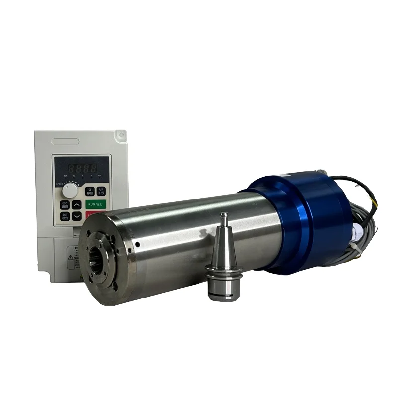 

For Cooled 2.2kw 80mm Atc 24000 30000 Rpm Iso20 Water Cooling Spindle Motor with Mount Bracket Holder for Cnc Machin