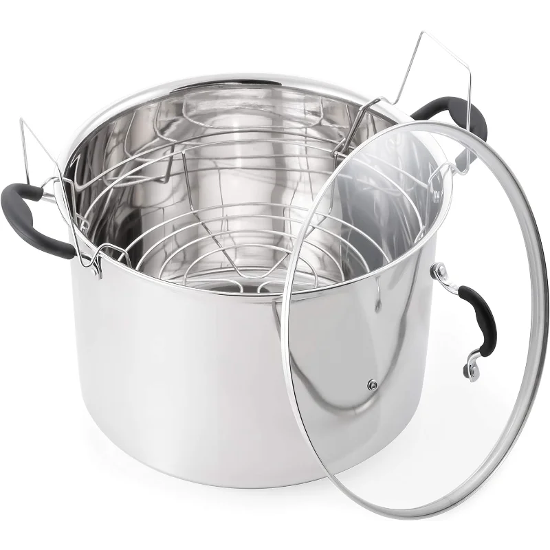 

Prep•N•Cook by McSunley 21.5Qt Induction Stainless Steel Water Bath Canner