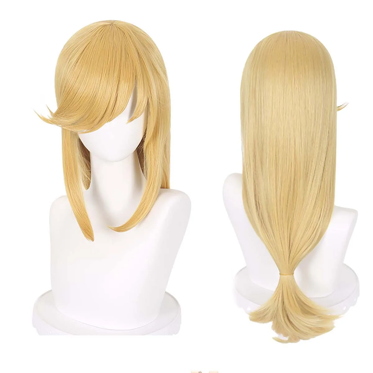 Anime Cos apple Jack Cosplay Wig High Temperature Fiber Long Braid Blonde Adjustable Cap For Costume Party