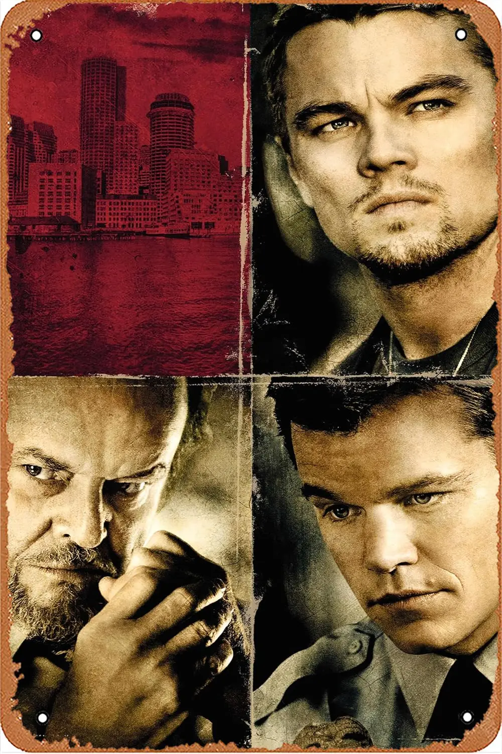 The Departed Trending Movie Posters On The Wall Metal Tin Sign/Metal Plaque Metal Sign Retro Vintage Metal 8 X 12 Inc sign
