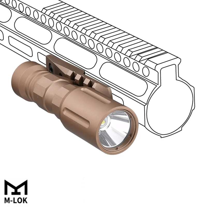 المعادن التكتيكية MLOK KEYMOD السكك الحديدية نظام M300 M600 مصباح يدوي قاعدة تثبيت M340 M640 PLHV2 كشاف ضوء الادسنس مصباح صيد #3