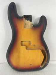 Defective Semi-finished Electric Guitar Body, Real Picture, Willow Guitar Barrel, Maple Panel