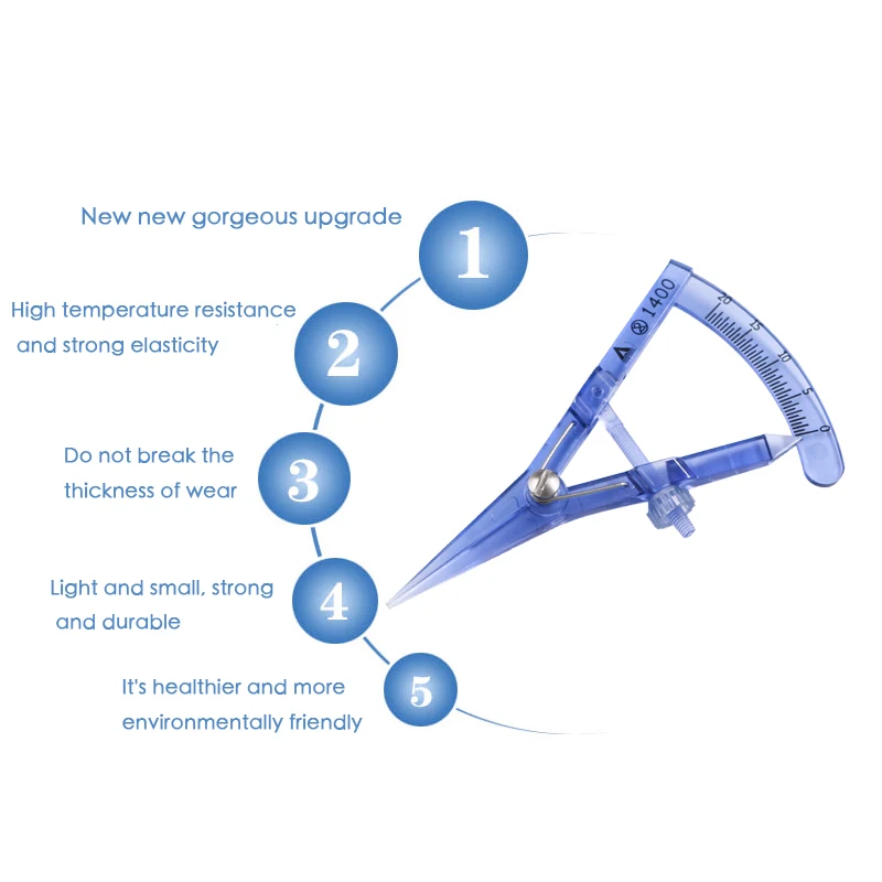 ใหม่ซิลิโคน Double eyelid Eye Gauge เครื่องมือศัลยกรรมเครื่องสำอางเครื่องมือวัดไม้บรรทัดวัดรอบนักออกแบบ