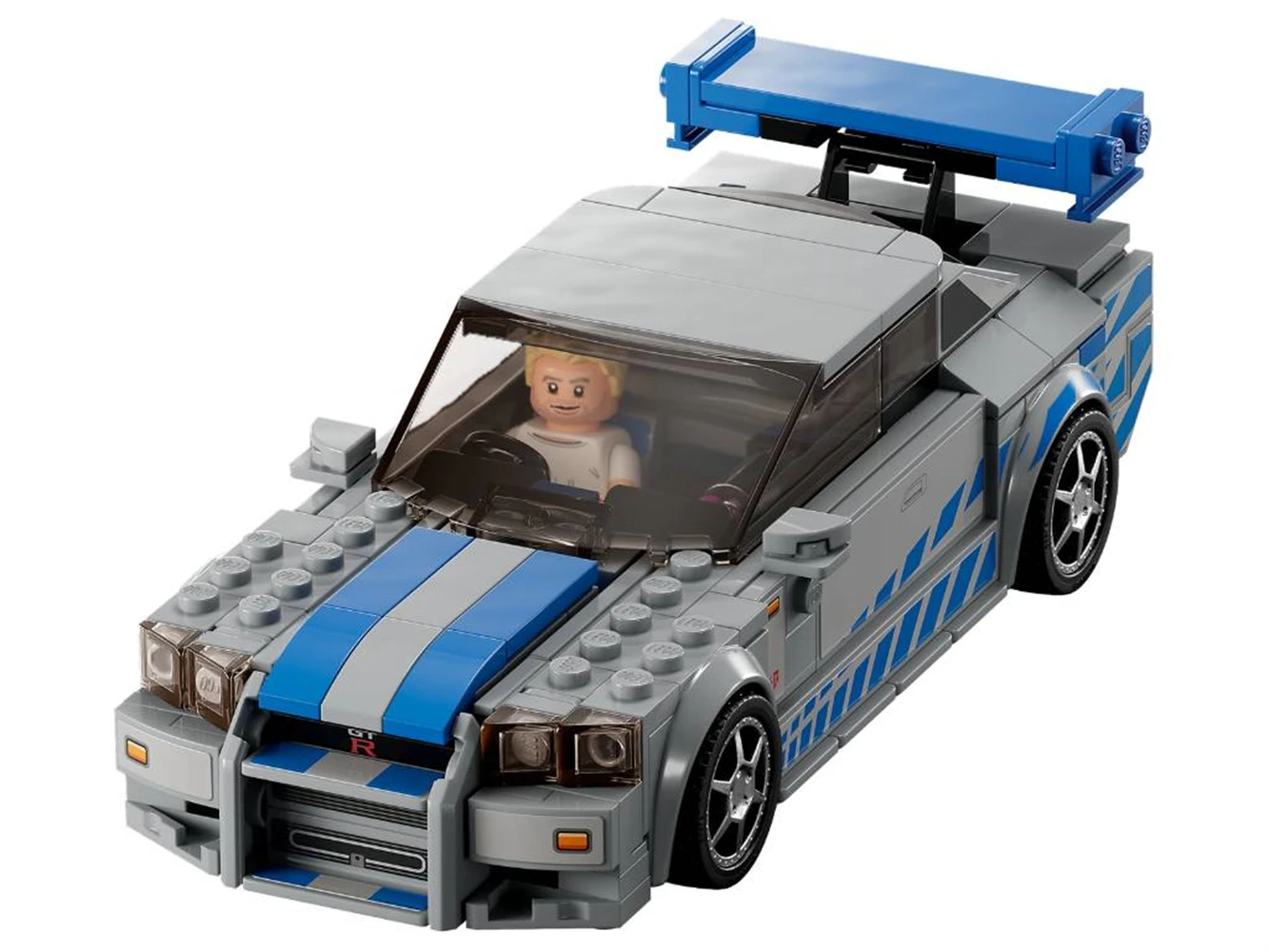 LEGO Speed Champions 2 Fast 2 Furious Nissan Skyline GT-R (R34), Race Car Toy Model Building Kit Racer Minifigure Gift 76917 view 5