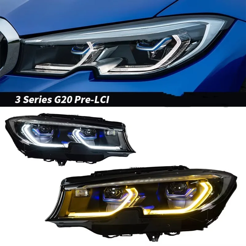 Fits G20 G28 2019-2022 Headlight Assembly Dual-color LED DRLTurn signal Auto Lighting System the New and Upgrade Plug and Play
