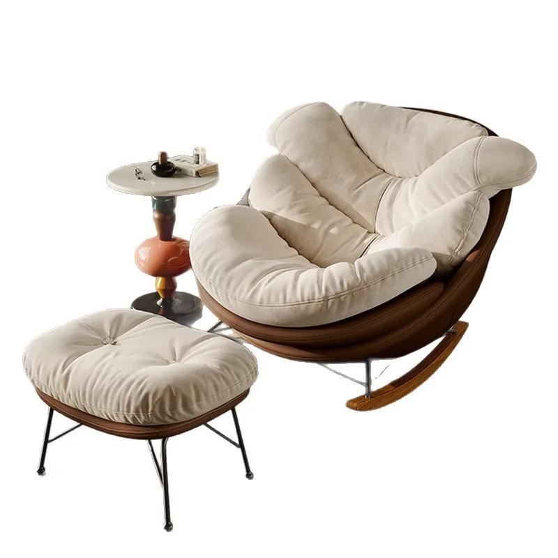 Italian simple rocking  butterfly rocking  lazy sofa chair single household living room lazy leisure penguin