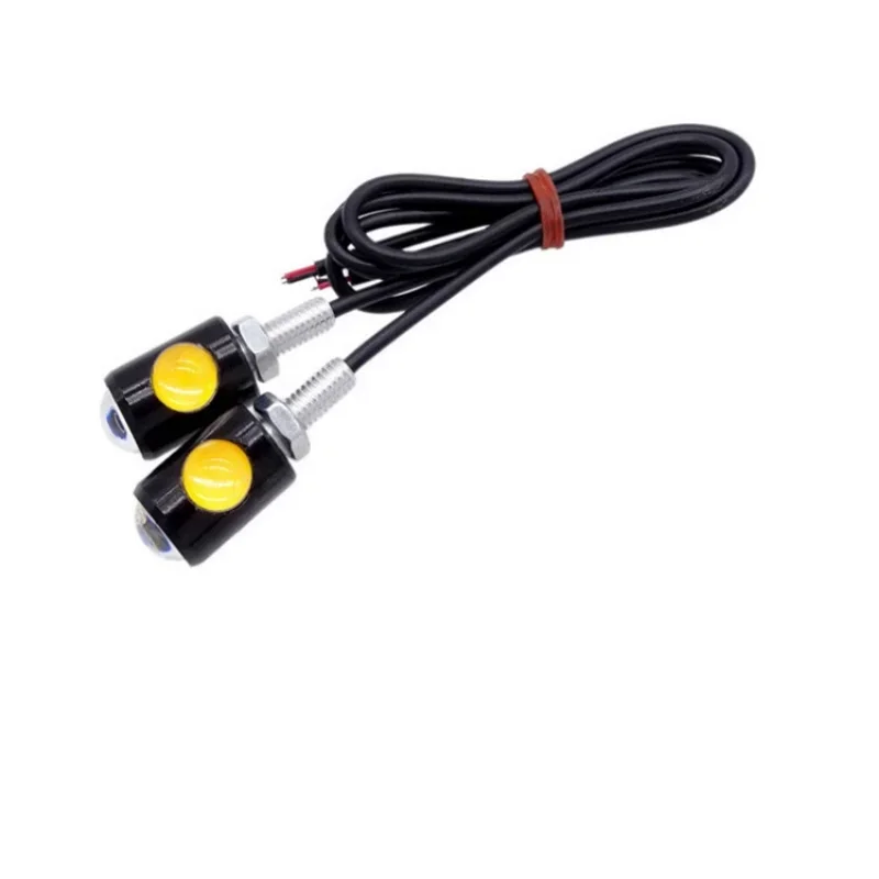 2Pcs LED 12V Motorcycle Signal Lamp Super Heldere Moto License Plate High Power Bolt Schroef Staart Achterlicht Brake Fog lamp