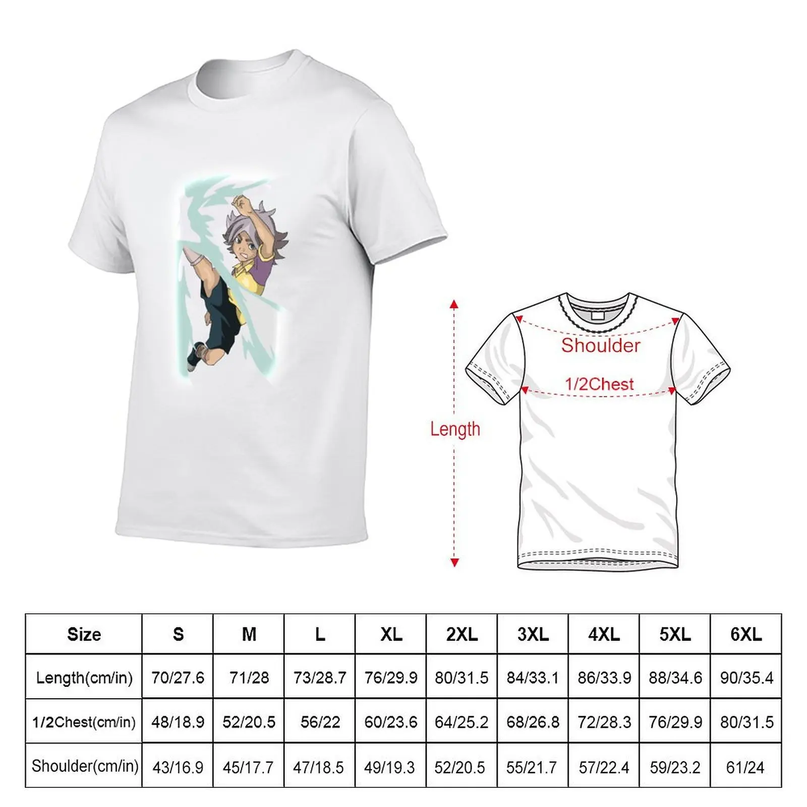 Shawn Frost [Inazuma Eleven] T-Shirt anime t shirts for man t shirts for man pack cotton T-Shirt