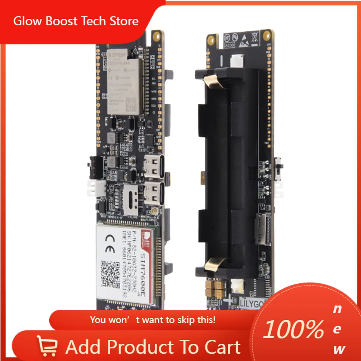 

NYT-SIM7600E-H MCU32 4G LTE CAT4 Module with WiFi, GPS Beidou Positioning, Industrial IoT Router, GPRS DTU Development Board