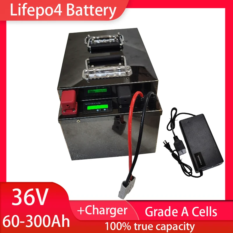 

36V 60AH 80AH 100AH 120AH 150Ah 200AH 300ah LifePo4 Lithium Battery, Golf Cart, Electric Vehicle+Charger