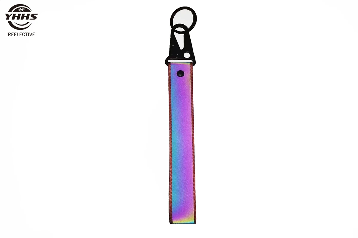 YHHS Reflective Keychains High Visibility Riding Safety Pendant For Backpack Accessories Outdoor Key Ring