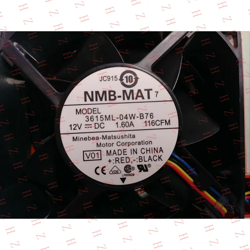 P+ 5pcs FOR NMB-MAT Dell Model 3615ML-04W-B76 116CFM 12V DC Server Cooling Fan 0JC915