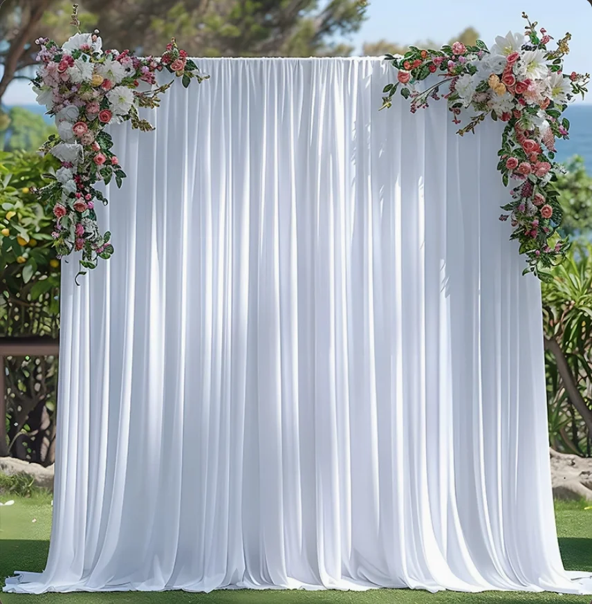 Wrinkle Free Backdrop Curtain for Wedding Bridal Baby Shower Photo Stage Background Drapes Fabric Birthday Party Decoration