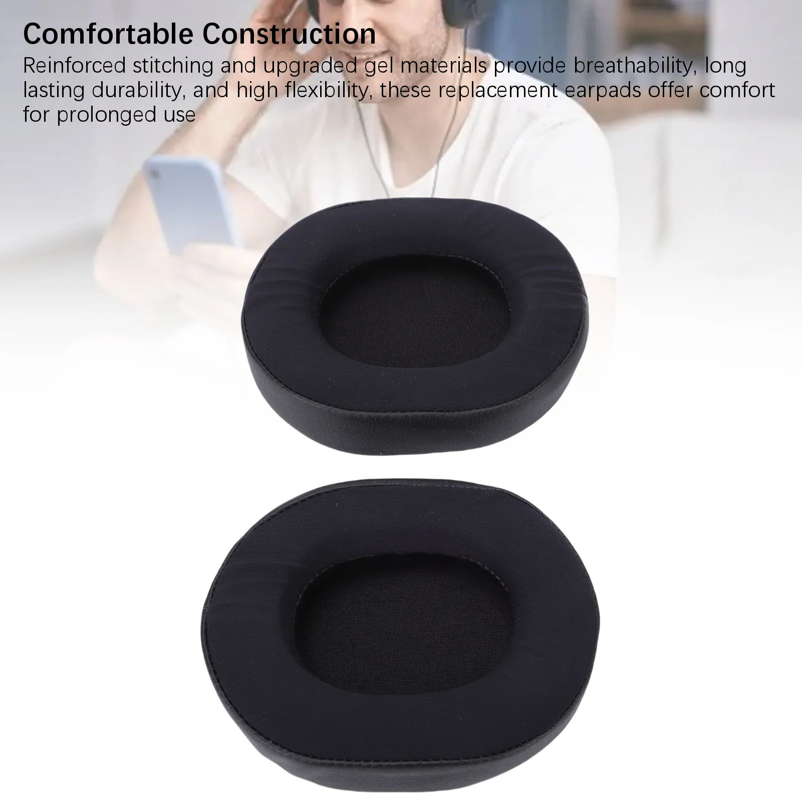 1 زوج وسادات الأذن مناسبة ل SteelSeries Arctis 3 5 7 9 Pro سماعة هلام التبريد سماعة الأذن وسائد تعزيز الراحة