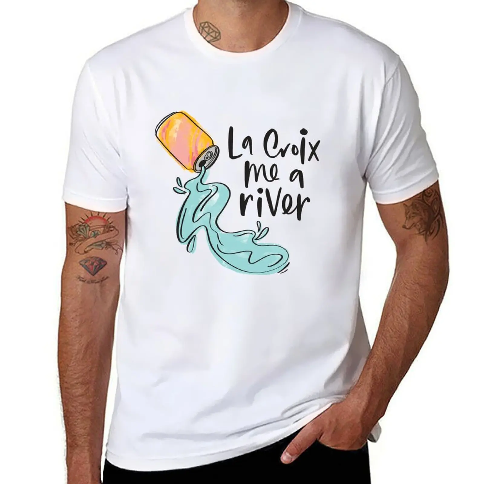 

La Croix Me A River T-Shirt t shirt man cotton t shirt for man 100 percent cotton T-Shirt