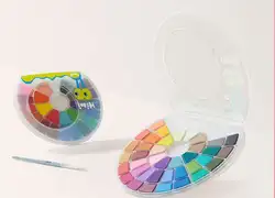 Watercolor Paint HIMI Small Snail Solid Powder Painting Paint Gouache Watercolor Painting Beginner Kindergarten Portable