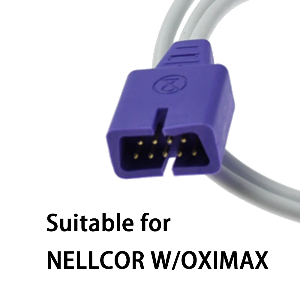 Compatible with Nelcor With Oximax Patient Monitor, Bandage Material, Disposable SPO2 Probe Sensor for Pulse Oximaxer