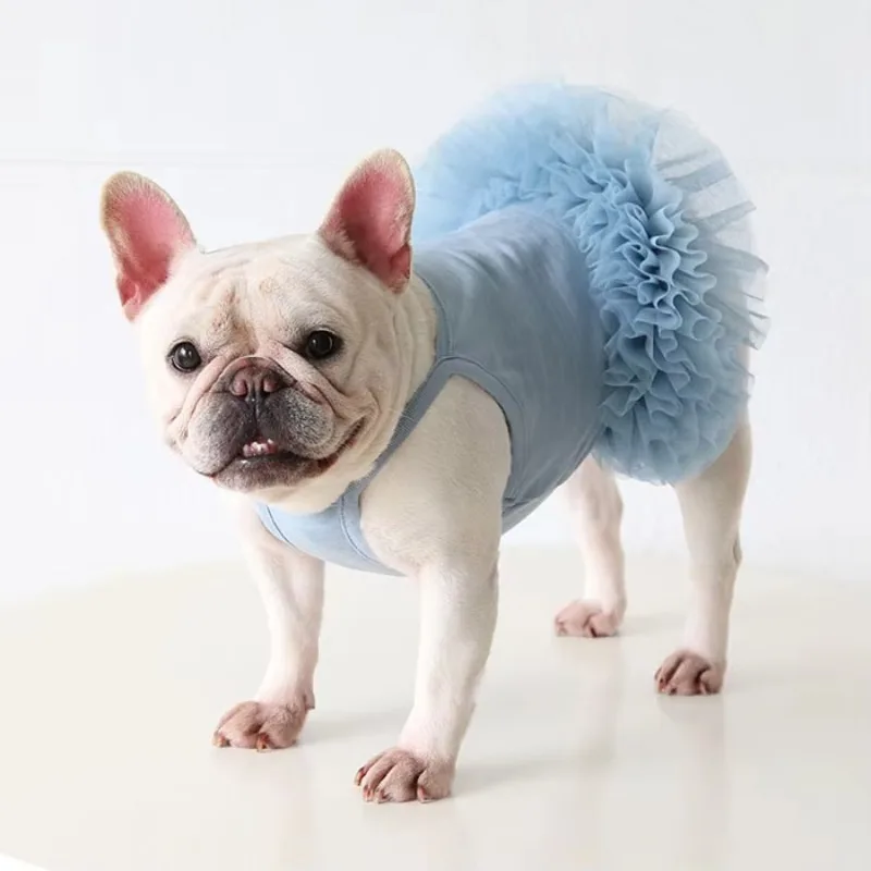 

Elegant Dog Ballet Skirt Dress Spring Summer Pet Yarn Dress