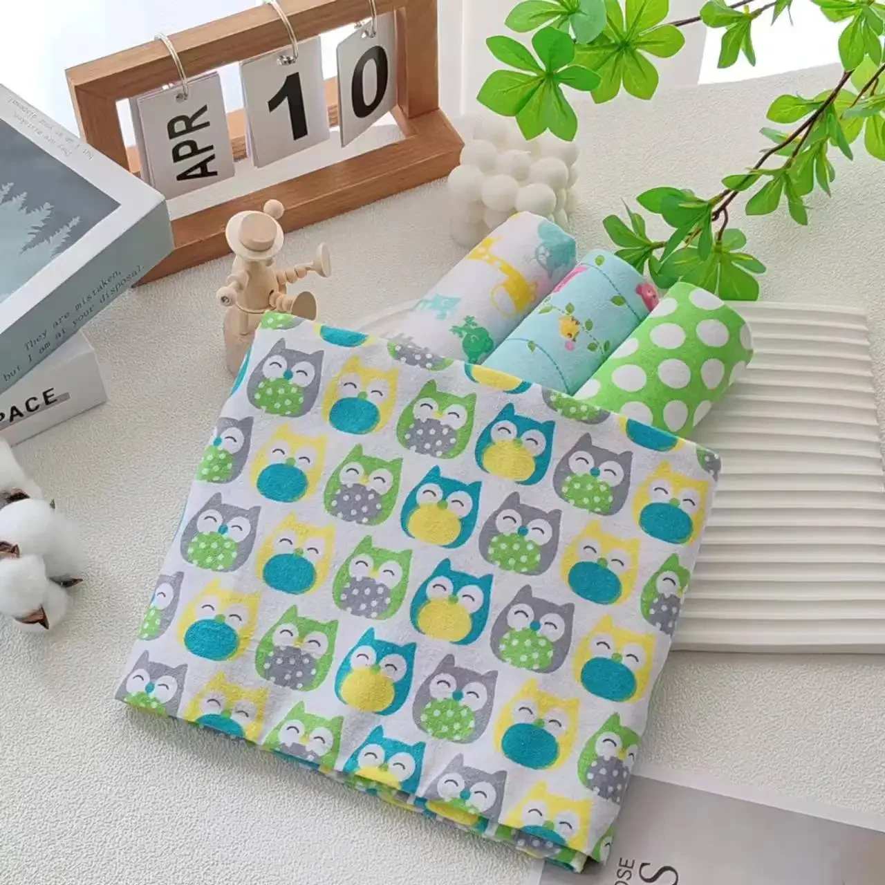 4pcs/pack 100% Cotton Receiving Baby Blanket Newborn 76x76cm Baby Bedsheet Supersoft Flannel Diapers New Born Blanket Swaddle
