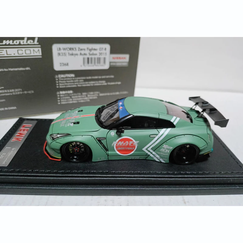

IG 1/43 LB GT-R R35 Zero Широкий корпус Модифицированная смола Модель спортивного автомобиля Классический сувенир для взрослых Подарок Статический дисплей