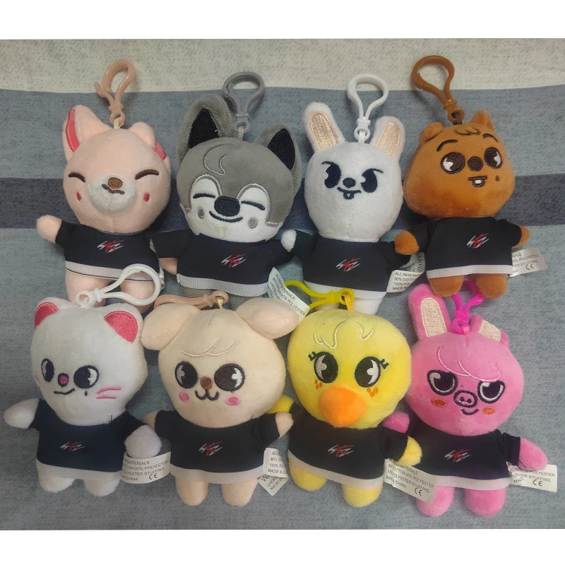 

Kpop Skzoo Plush Cute Various Shape Dog Plush Keychain Small Pendant Kids Toys Backpack Hangings Animals Key Ring Birthday Gift