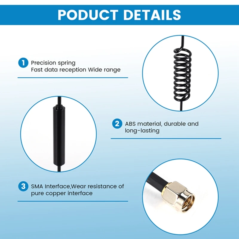 5Dbi-1090Mhz-Antenna-ADS-B-Modem-Router-SMA-Male-MCX-Male-For-Flightaware