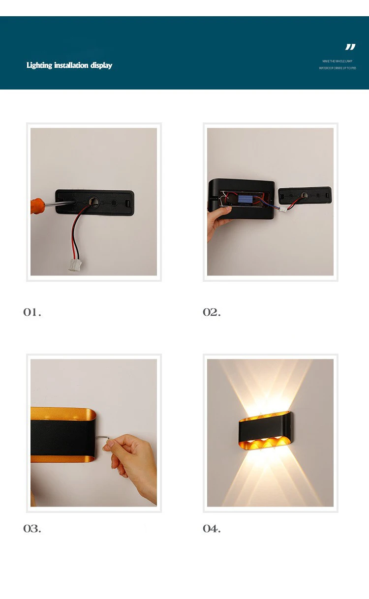 Waterproof IP65 Outdoor Wall Light Aluminium 10W LED Wall Lamp Sconce Balcony Garden Decoration Lighting Lamp AC110V 220V