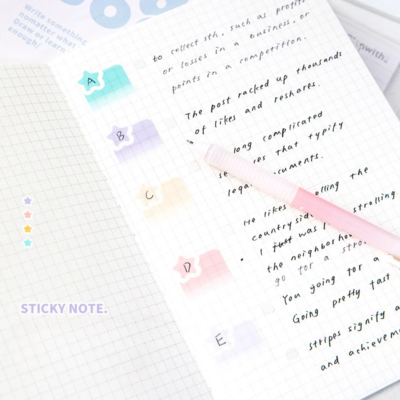 Gradual Change Index Stickers Notes Sticky Post-it Notes Planner Stickers  Stationery Business Supplies