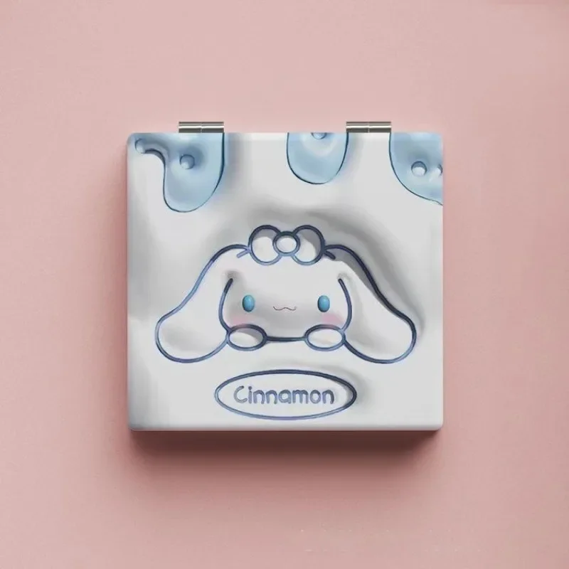 2025 nouveau mignon multicolore petit miroir nouveau miroir de maquillage Portable pliant miroir étudiant dortoir maquillage miroir mignon