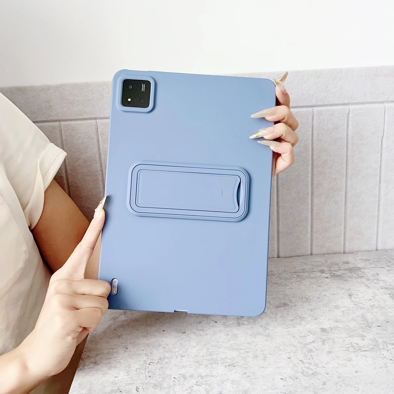 Folding Kickstand Tablet Case For Xiaomi MI Pad 8 7 6 5 Pro 6S Redmi K Pad 2 SE 11 8.7 12.4 Case Stand Soft Silicone Cover