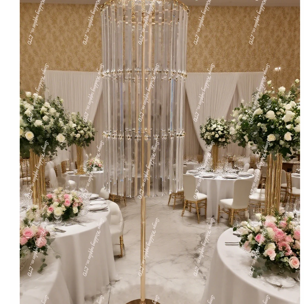20pcs/5pcs)85/110cm) 33 Acrylic Wedding Flower Stand Multi-3 tire for Wedding Decoration, Parties, Birthdays, Celebrations, Home