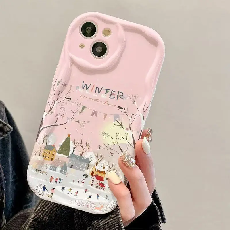 حافظة لهاتف آيفون 16 15 14 13 12 11 Plus ProMax 13 12 Mini X XS Max XR حافظة ناعمة مضادة للسقوط