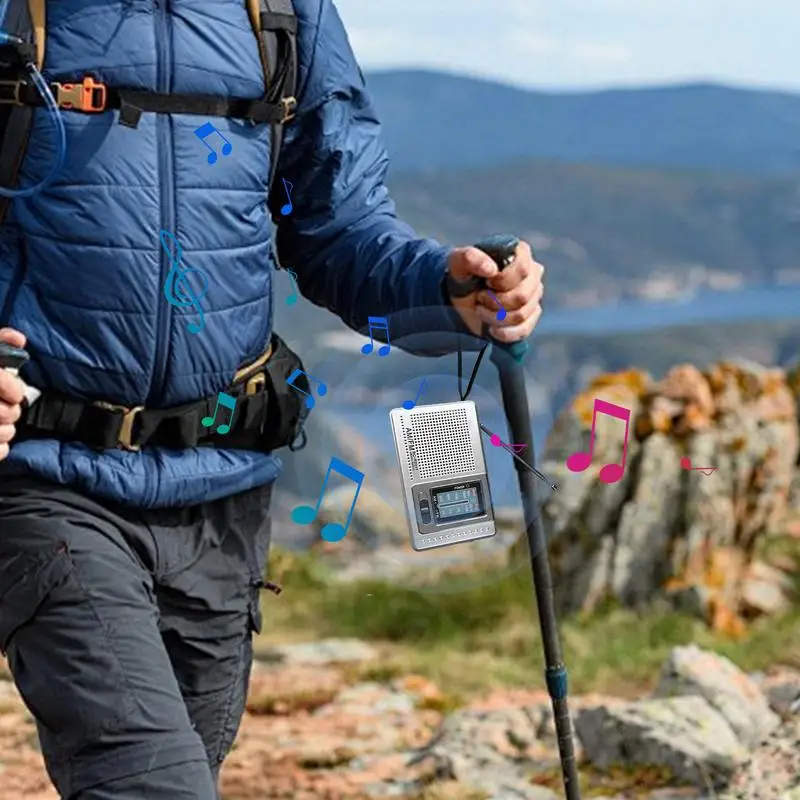 Radio FM Radio de voyage alimentée par batterie prise casque AM FM lecteur stéréo pour Camping voyage survie en plein air Tornado
