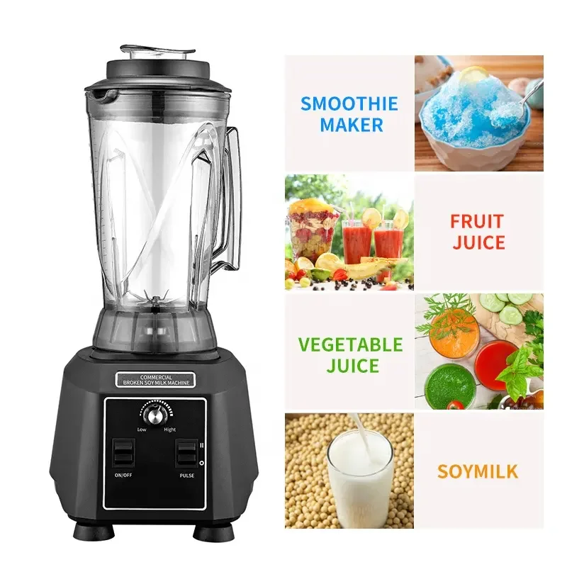 Large 4L Capacity Commercial Heavy Duty Magic Blender Variable Speed Smoothie and Ice Crusher for  and Hotel Use