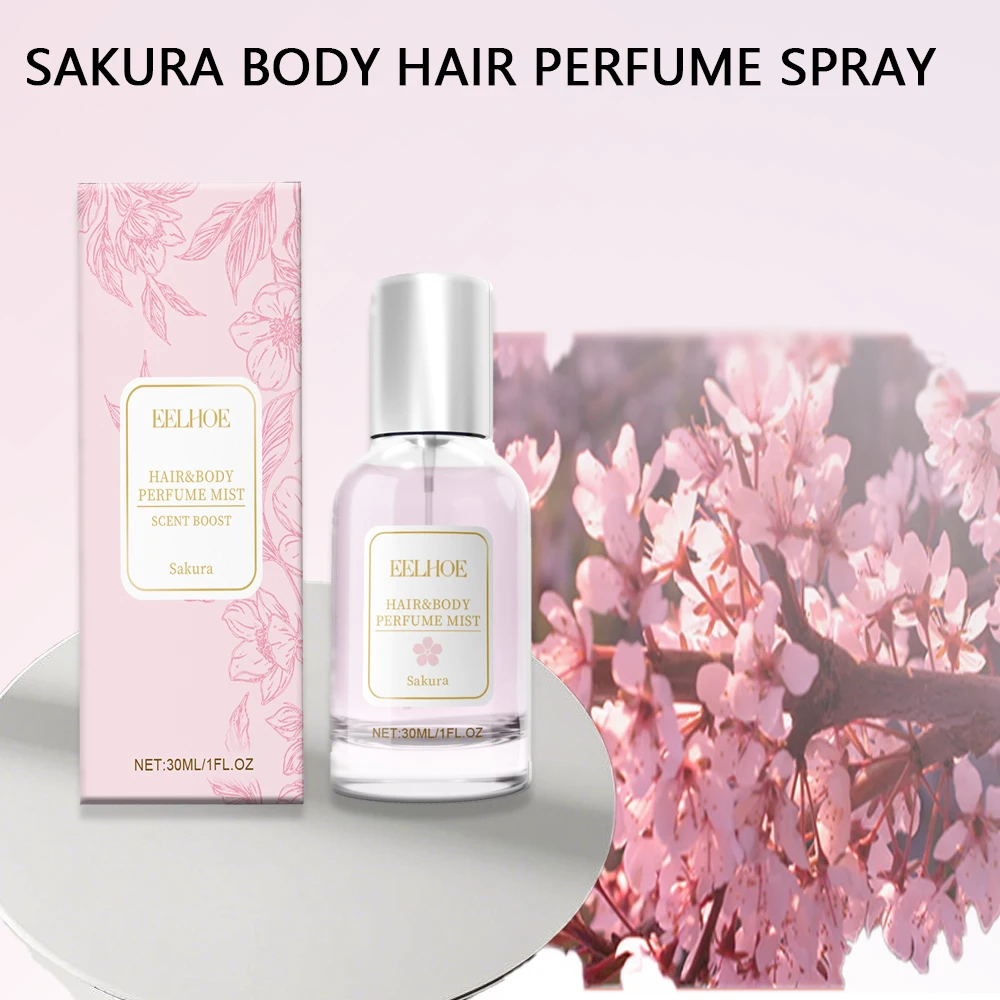 30ml Cherry Blossom Body & Hair Fragrance Spray, add fragrance to your daily routine.