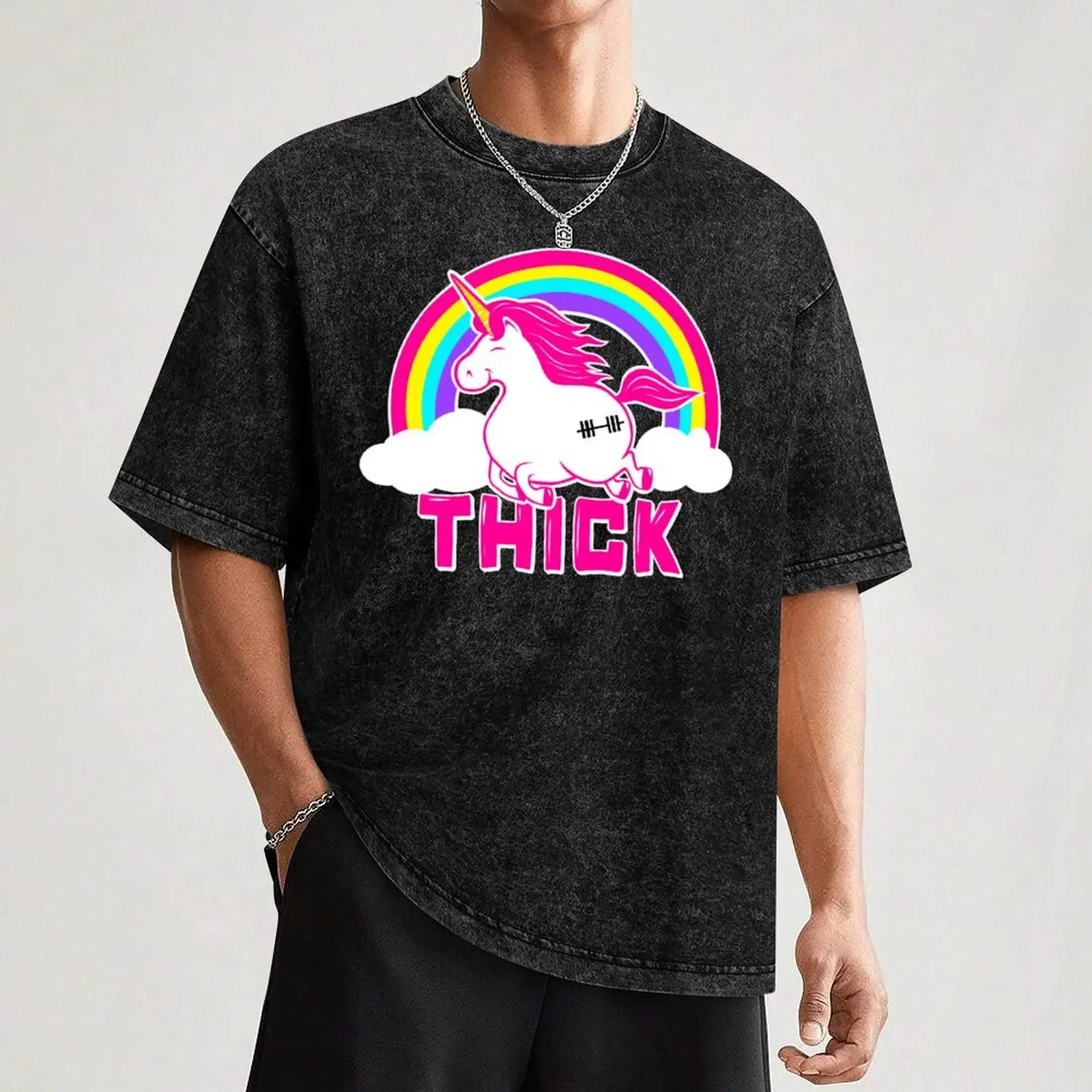 فتاة سميكة، وحيد القرن الحديد، فتاة الحديد، فتاة رفع الأثقال تي شيرت رجل تي شيرت فاخر تي شيرت #3