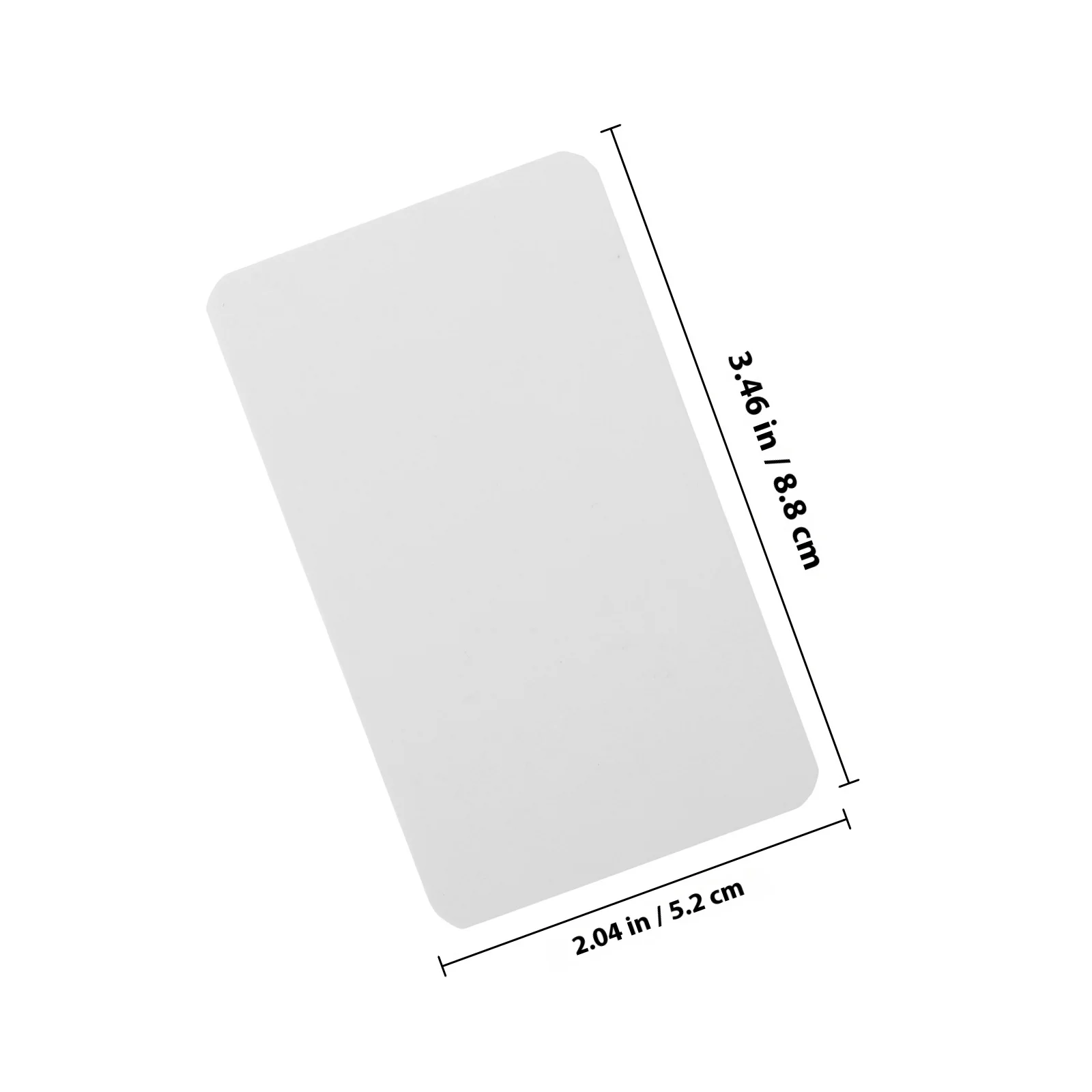 100Pcs Writable Blank Cards Smooth Paper Flash Cards for Notes Memo DIY Crafts Study Aid Learning Tools Office School