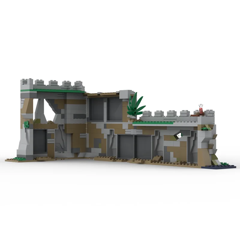 320pcs MOC D Castle Enclosure Compatible Set Model Building Blocks Living Room Decor, Home Decor Office Desk Decor Gift For Him