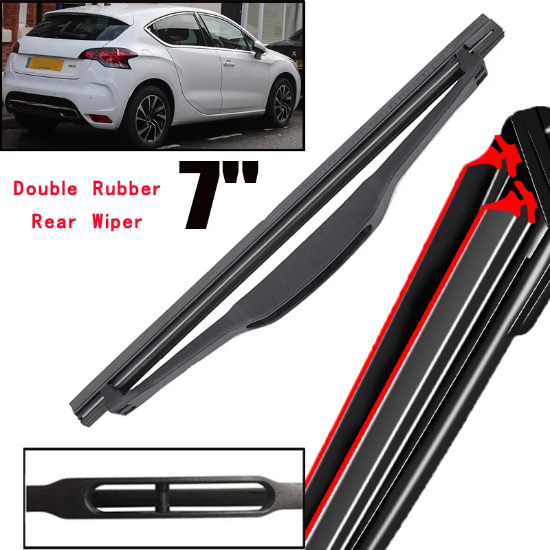 

Car Wiper 7" Rear Wiper Blade For Citroen DS 4 DS4 2010 - 2020 Windshield Windscreen Clean Tailgate Window Car Rain Brush