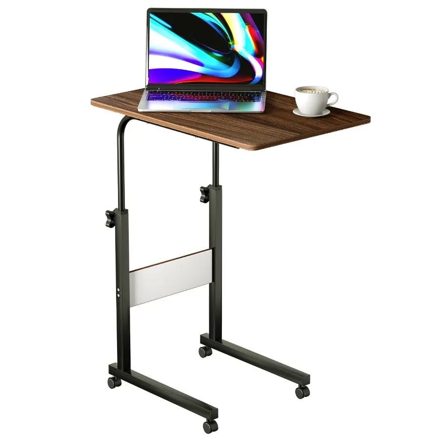 

C Side Table Laptop Table Small Slim Snack Side Table for Couch Bed Sofa for Small Spaces Living Room Bedroom