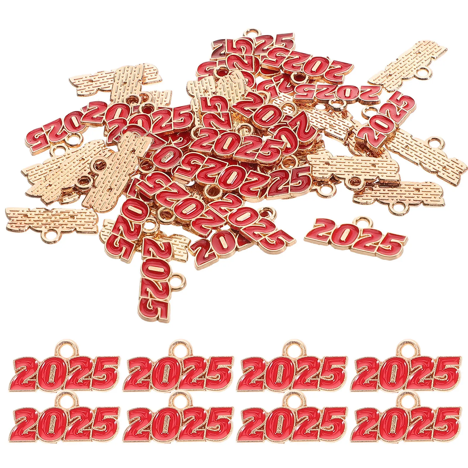 

100 шт., 2025 год, подвески-подвески из цинкового сплава, DIY ювелирные изделия, браслеты, брелки, выпускные принадлежности для рукоделия, подвески из цинкового сплава