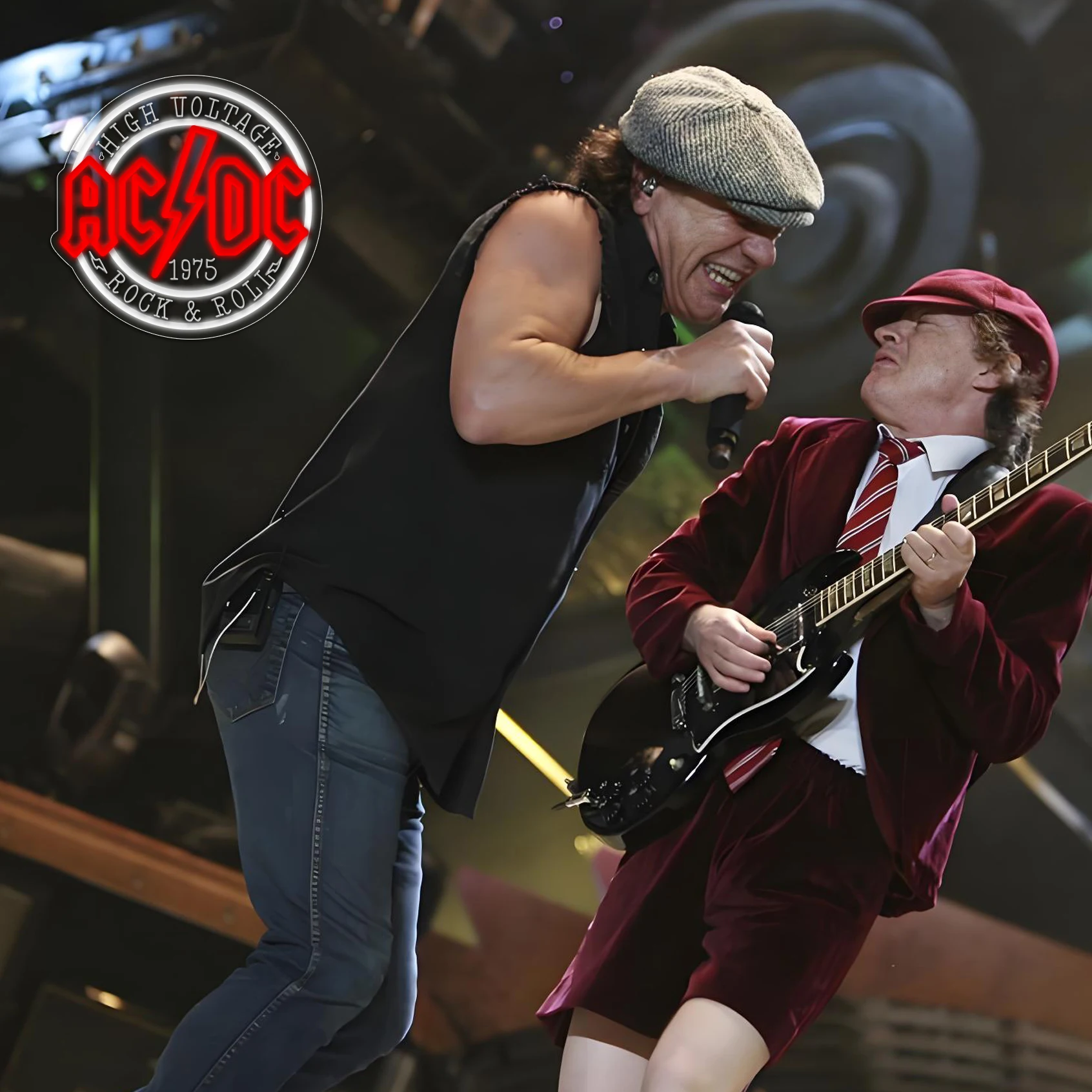 1 علامة نيون لموسيقى الروك AC/DC 1975، مناسبة للحانات المنزلية والحاضنات وغرف الترفيه وغرف الألعاب وجدران المرآب #3