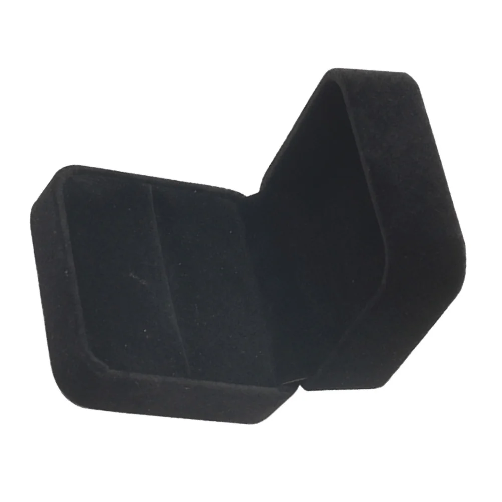 

1Pcs Fashion Ring Box for Wedding Proposal Valentine's Day Gift Black Premium Jewelry Storage Case with Soft Touch Finish Sturdy