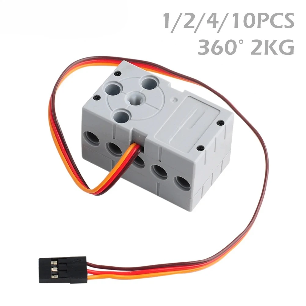 1/2/4/10pcs 360 Graden 2KG Grijs Geek Servomotor Afstandsbediening voor Geekservo 2kg 360 4.8 V-6 V voor Micro:bit Raspberry Pi