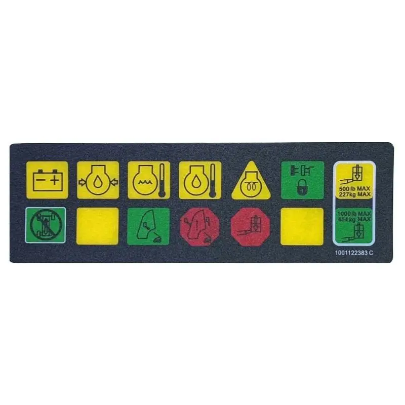 

Оригинальные ремонтные наклейки JLG 1001122383, детали JLG, наклейка, световая панель MTB