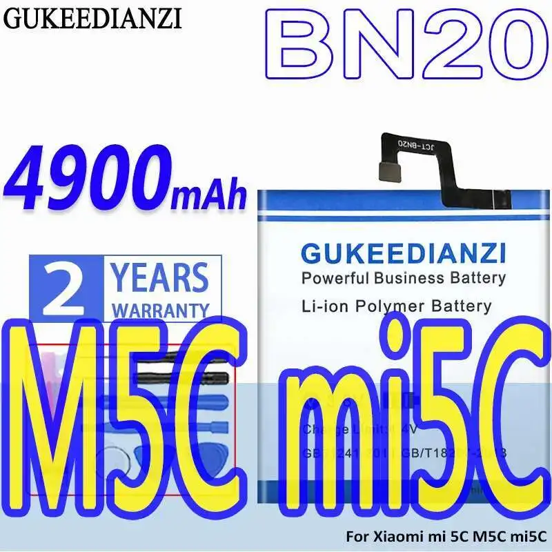 

4900Mah Mobile Phone Battery Reliable Replacement BN20 For Xiaomi MI 5C M5C Mi5c