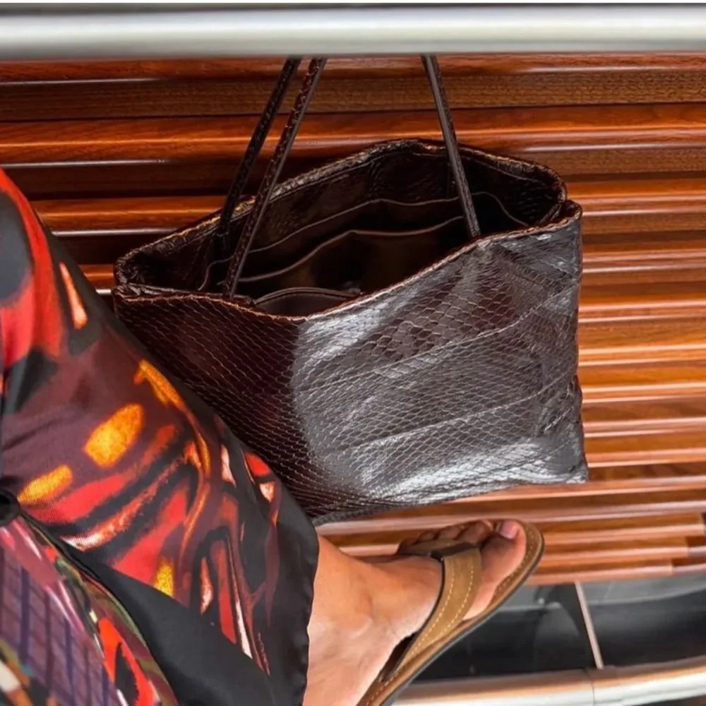 Handbag Cowhide Simple Organ Bag High-end Ladies Small Square Unique Texture Stylish Simple Casual Daily Fashion Versatile