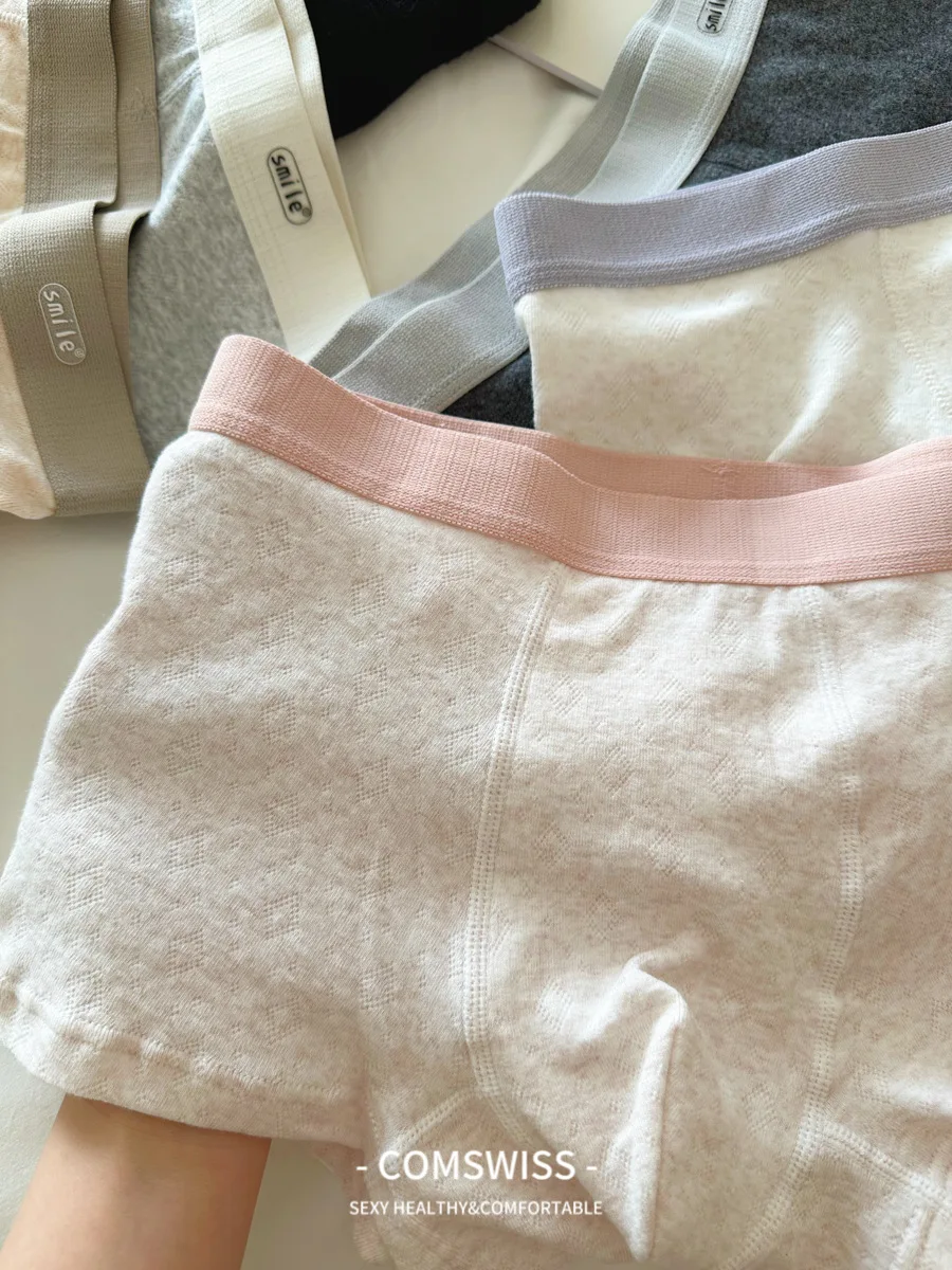 Glutinous couple men's pants A color cotton men's underwear men's panties boxers