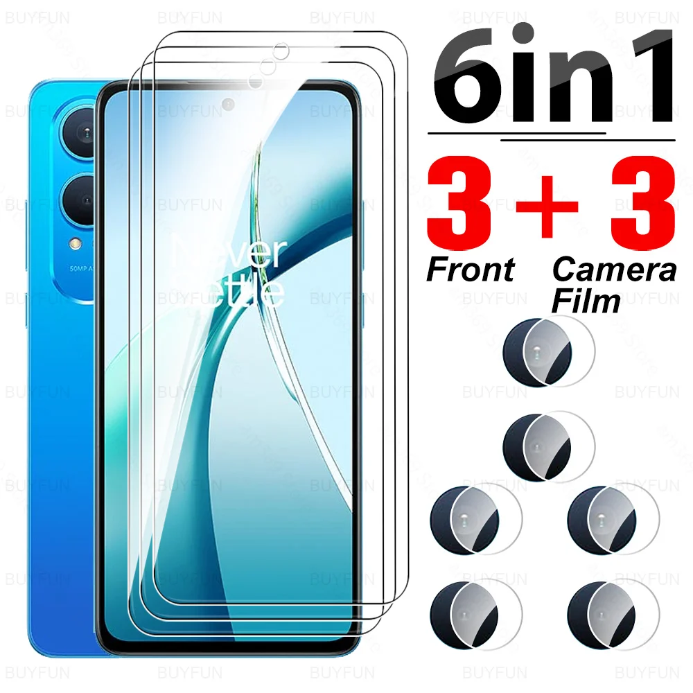 For OnePlus Nord CE4 Lite 5G Glass 6in1 Tempered Glass Camera Film One Plus NordCE4 Light CE 4 CE4Lite 6.67inch Screen Protector